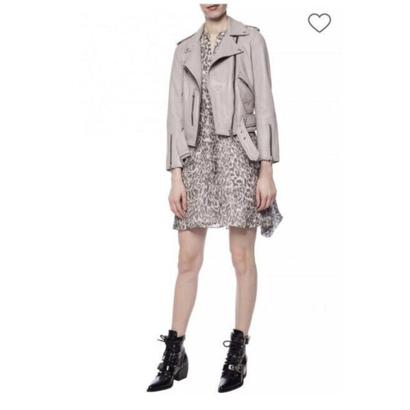 All Saints Women’s Clary Pattern Dress Sleeveless Mini Size Small Pink/Gray Sml - Picture 3 of 9